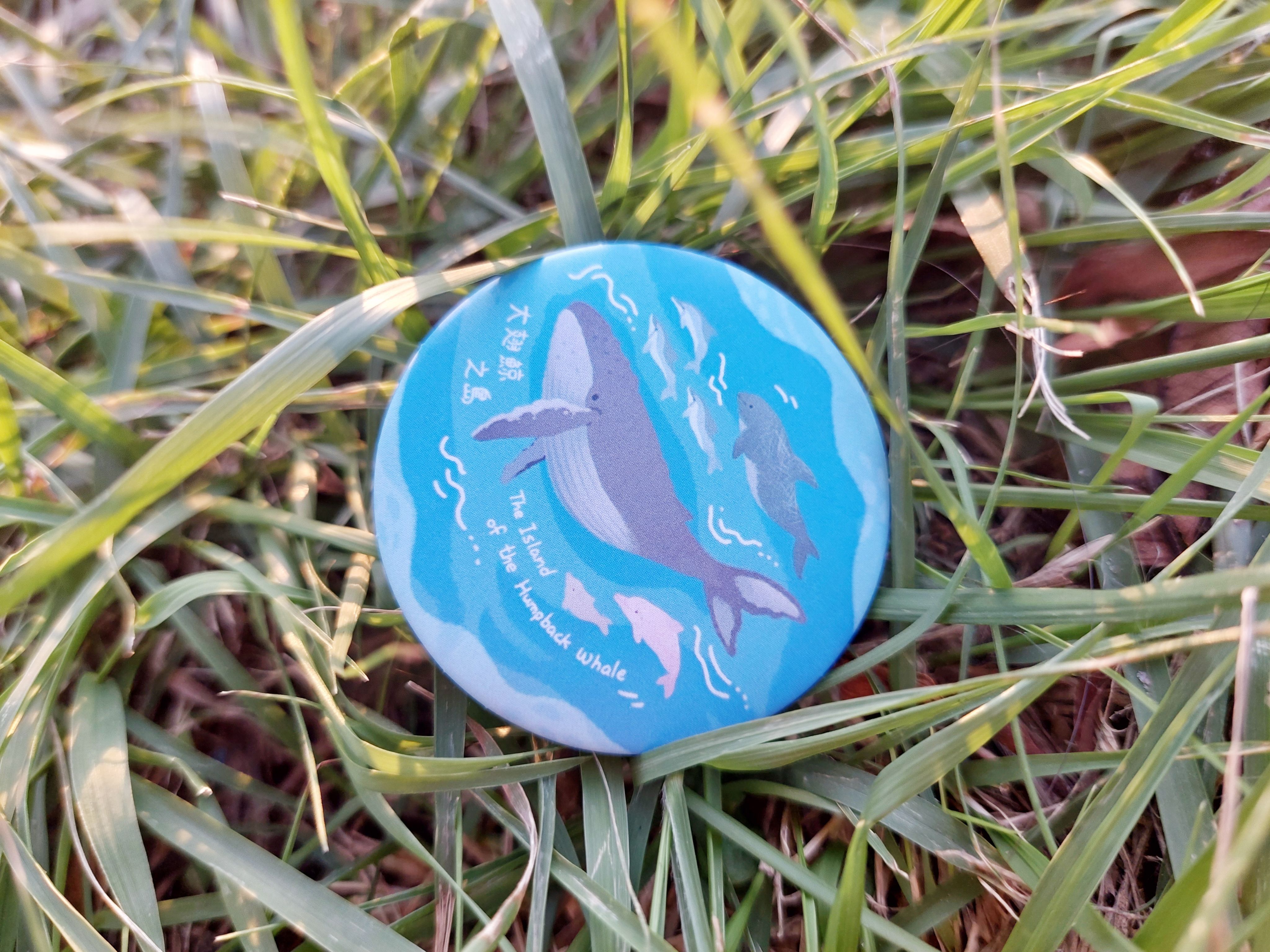 【現貨】大翅鯨之島🐋鯨豚徽章
