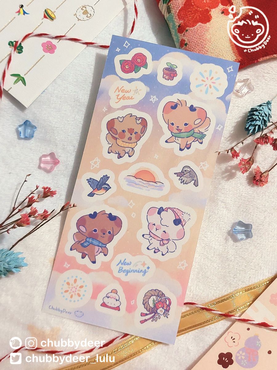 月份和紙貼紙 2/3/7/10/12月