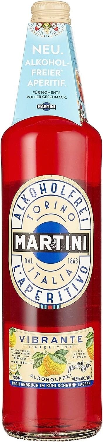 馬丁尼無酒精---意大利有名調酒專用酒、苦艾酒、不含酒精的 充滿活力的開胃酒（1 x 0.75 升）