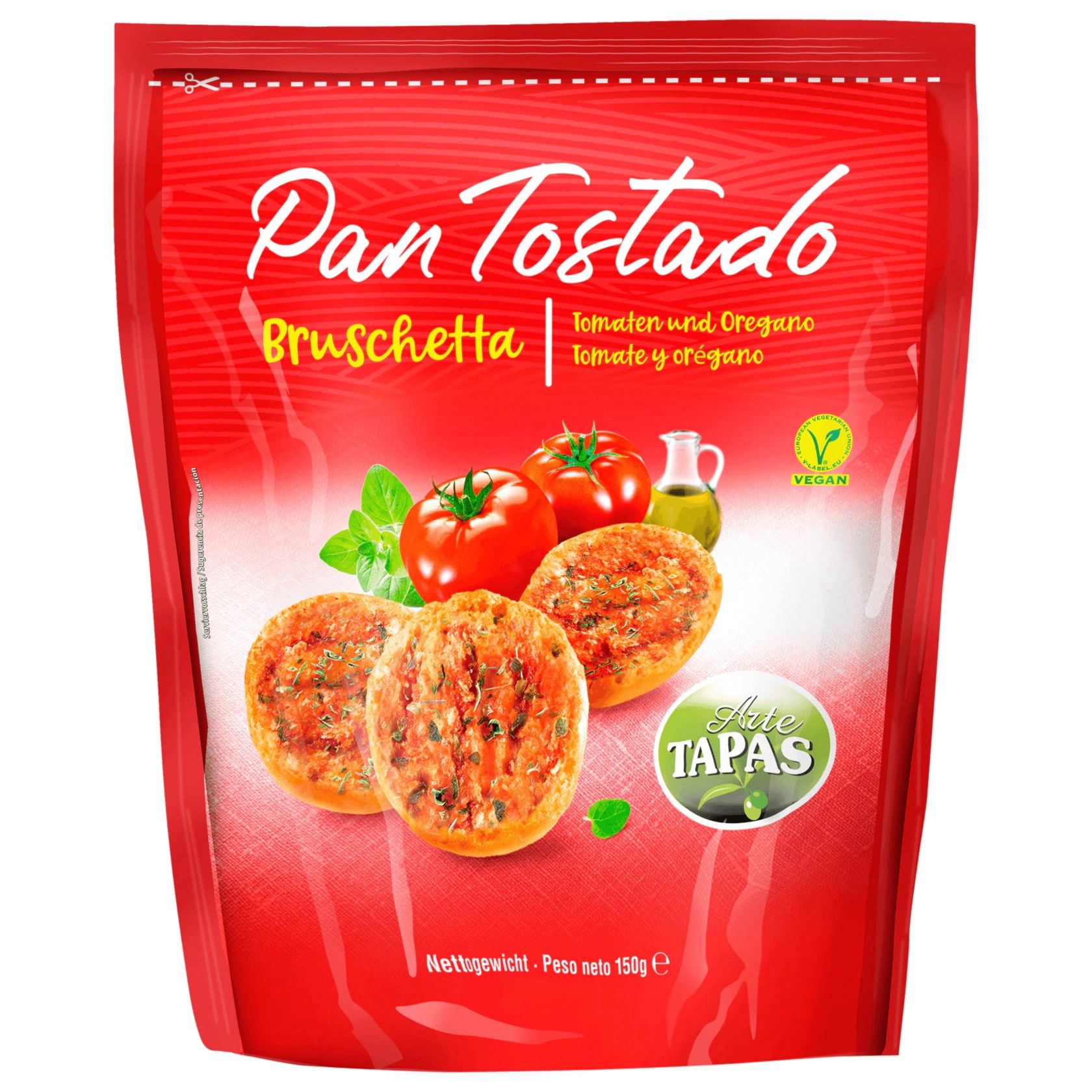 Arte Tapas Pan 法式餅乾脆--番茄/大蒜和歐芹 150 克