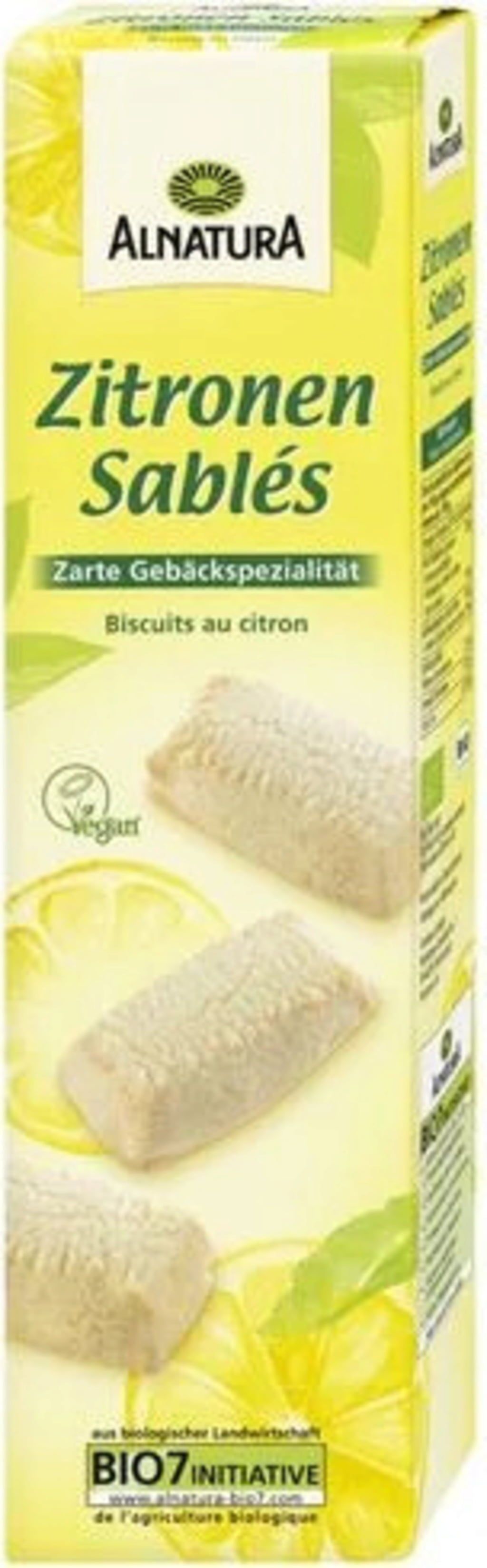 Alnatura Zitronen Sablés 檸檬奶油酥鬆餅乾 110g （檸檬英國沙布列餅乾）