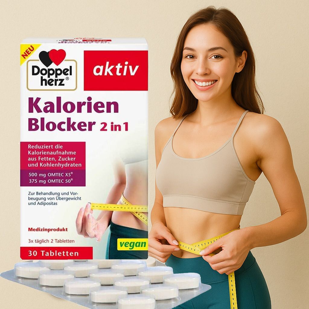Doppelherz® 卡路里阻斷二合一，30 錠 ＊媲美日本各種阻斷熱量的純素阻斷卡洛里錠來了!