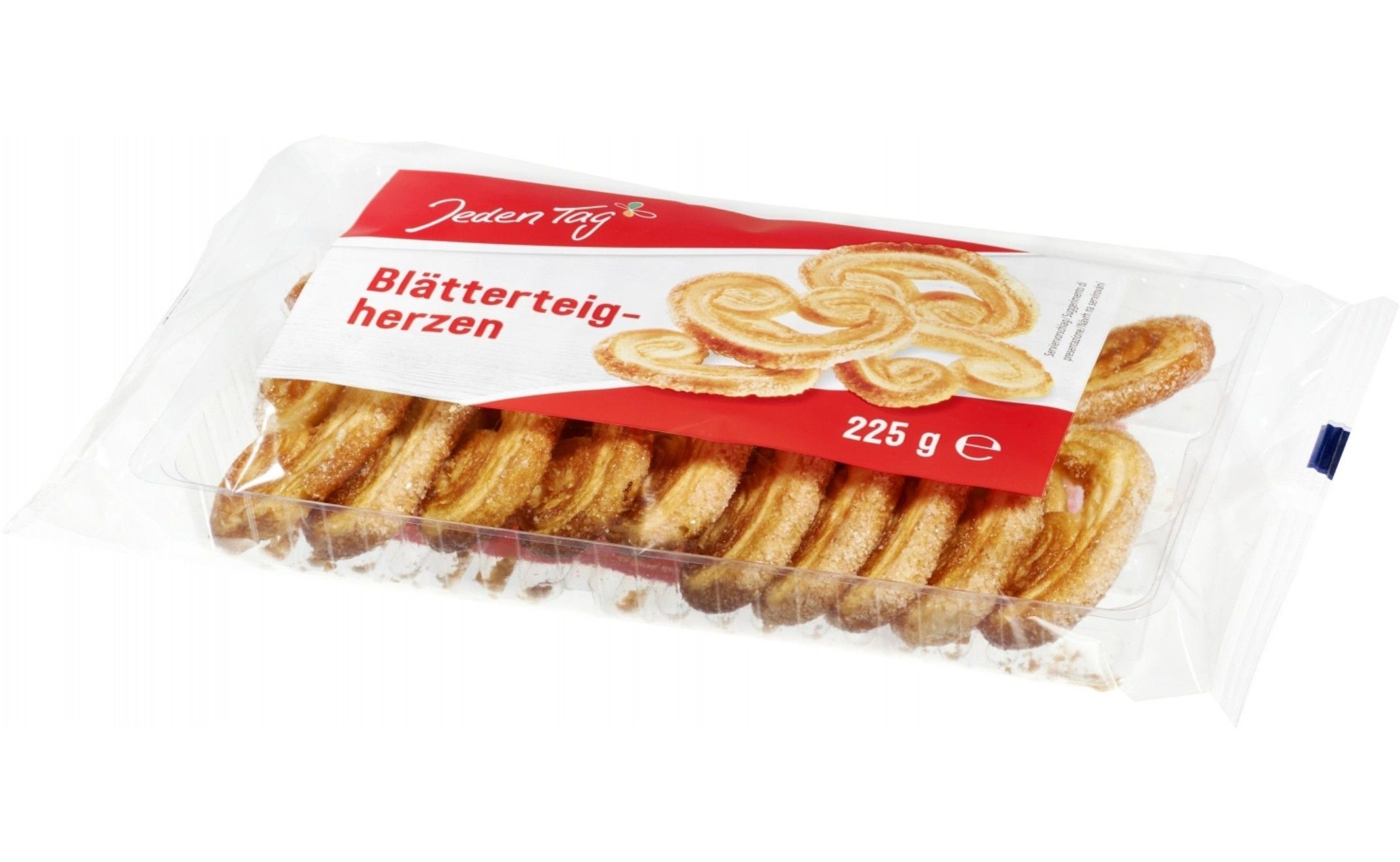🌸 Jeden Tag 酥脆心形千層蝴蝶酥餅(Blätterteig-Herzen)225g
