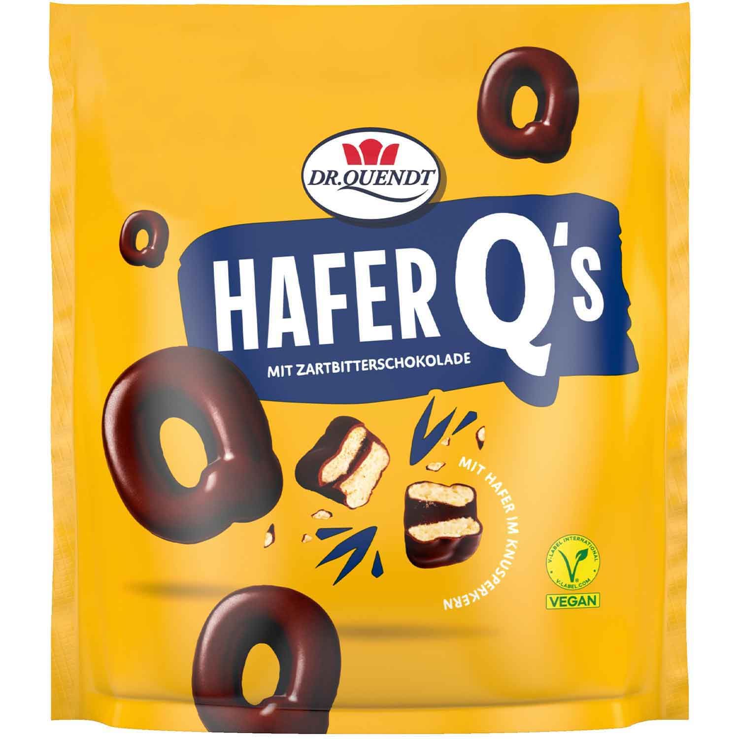 Dr. Quendt – Hafer Q’s（燕麥餅乾甜甜圈）黑巧克力風味85g