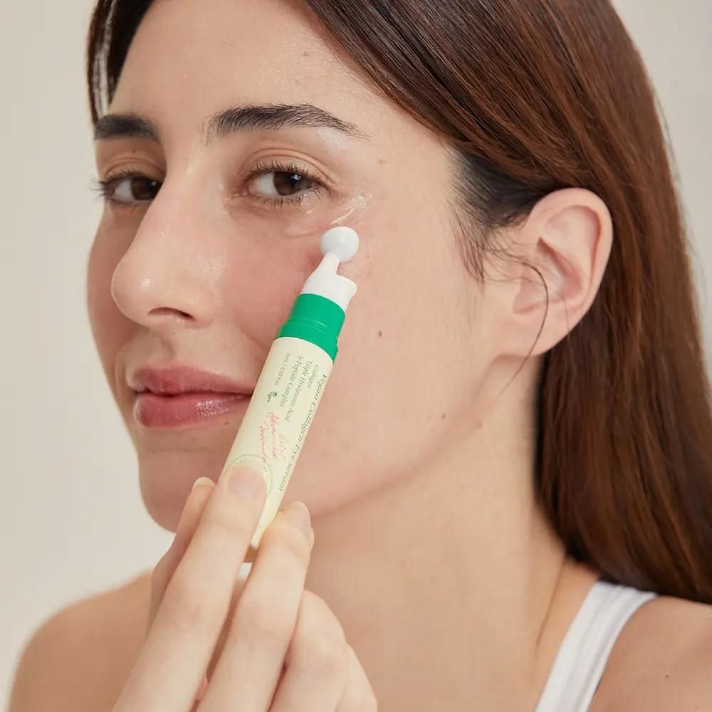 AXIS-Y純素膠原蛋白眼部精華液 10ml（對抗皺紋、浮腫和黑眼圈）含:三胜肽抗老，刺激膠原增生，淡化眼下細紋、改善鬆