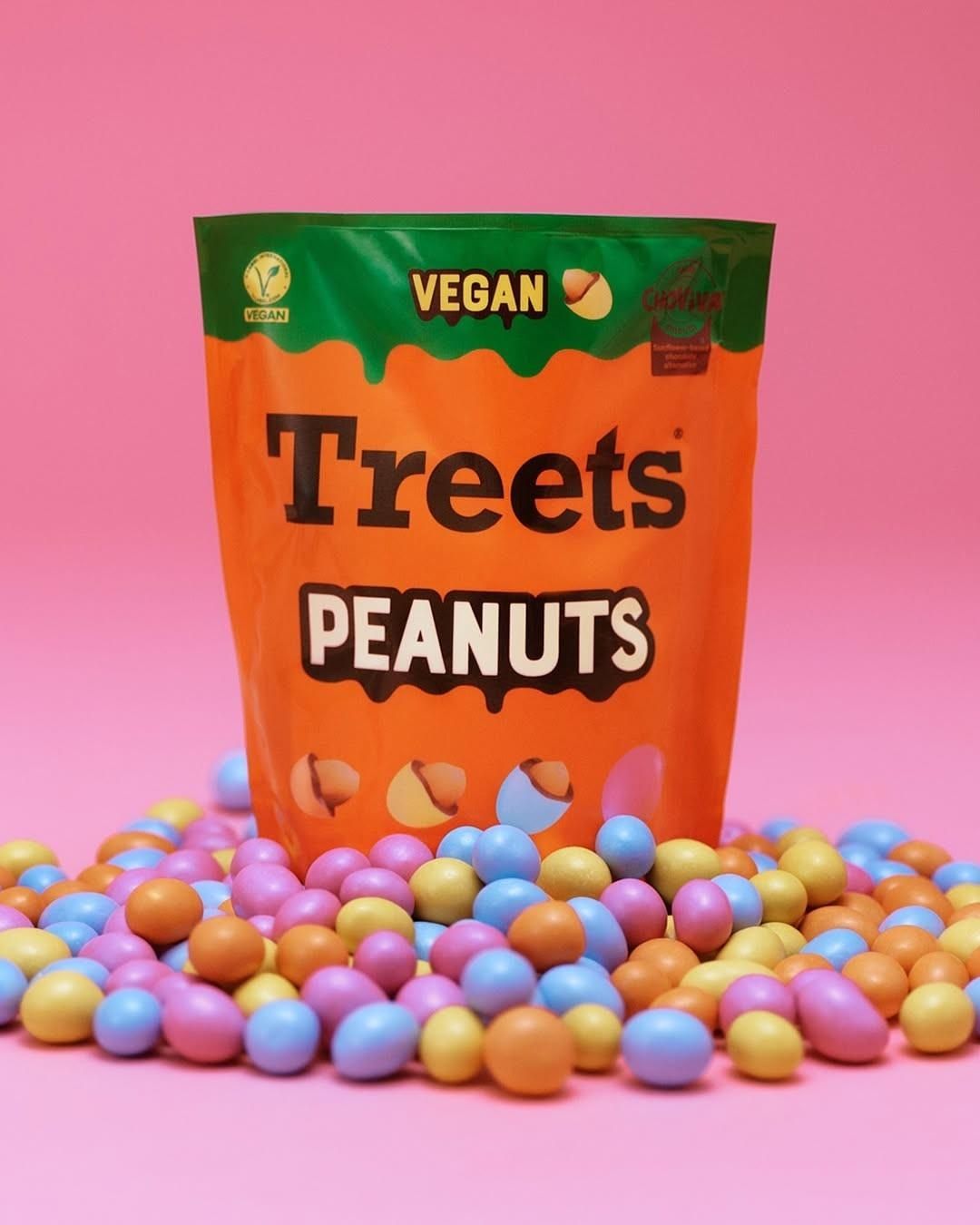 Treets 純素🌱花生巧克力豆 185 克--超大顆花生與巧克力組合