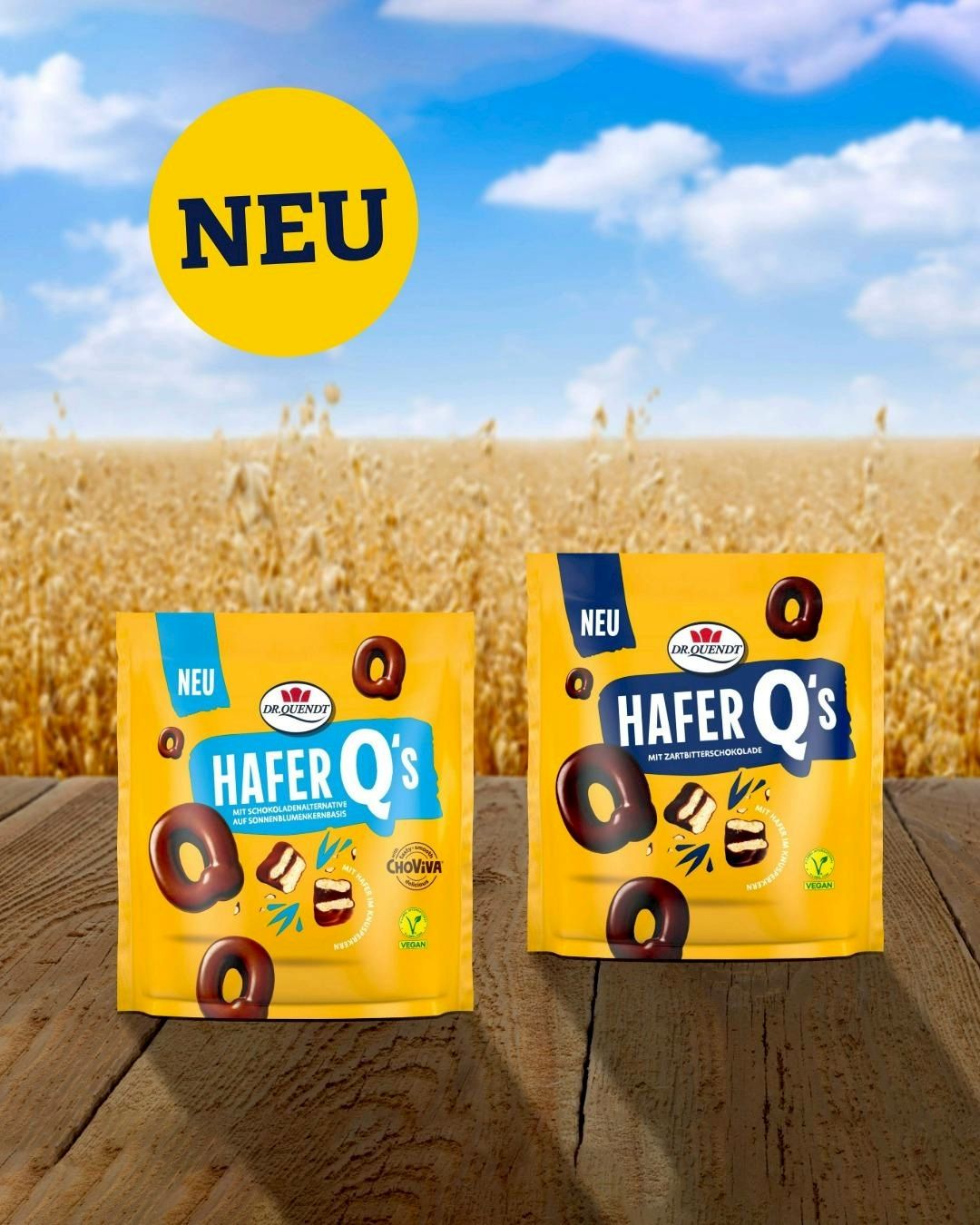 Dr. Quendt – Hafer Q’s（燕麥餅乾甜甜圈）黑巧克力風味85g