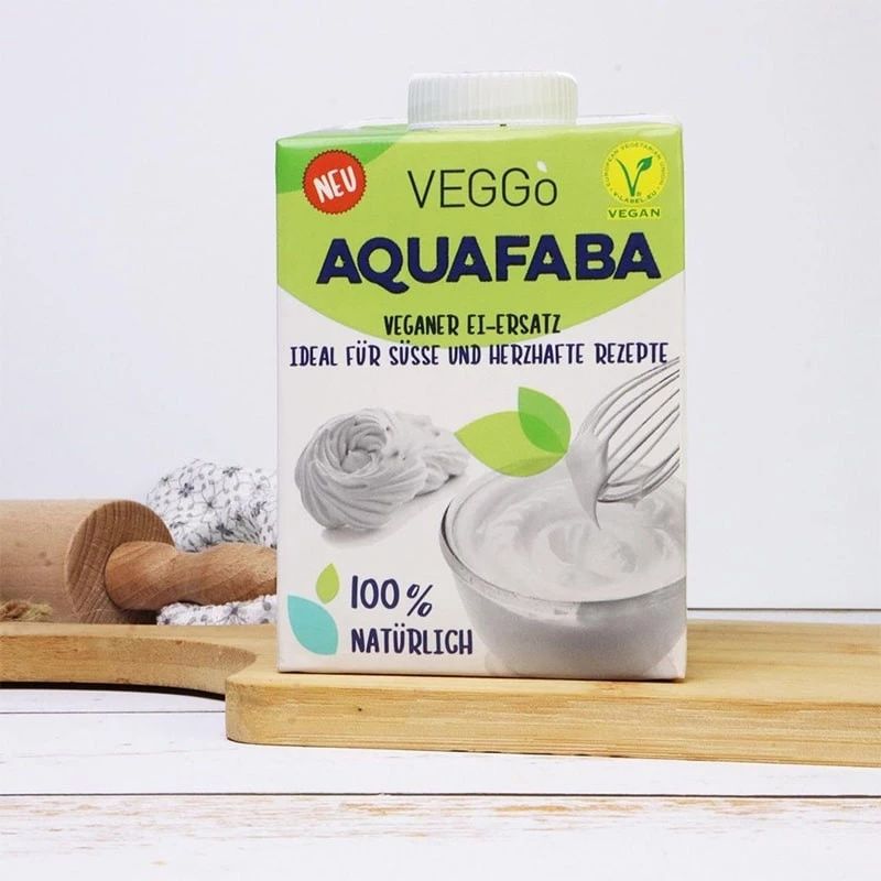 VEGGO Aquafaba液態鷹嘴豆水 500ml 可完全打發當蛋白使用，讓甜點有蓬鬆感