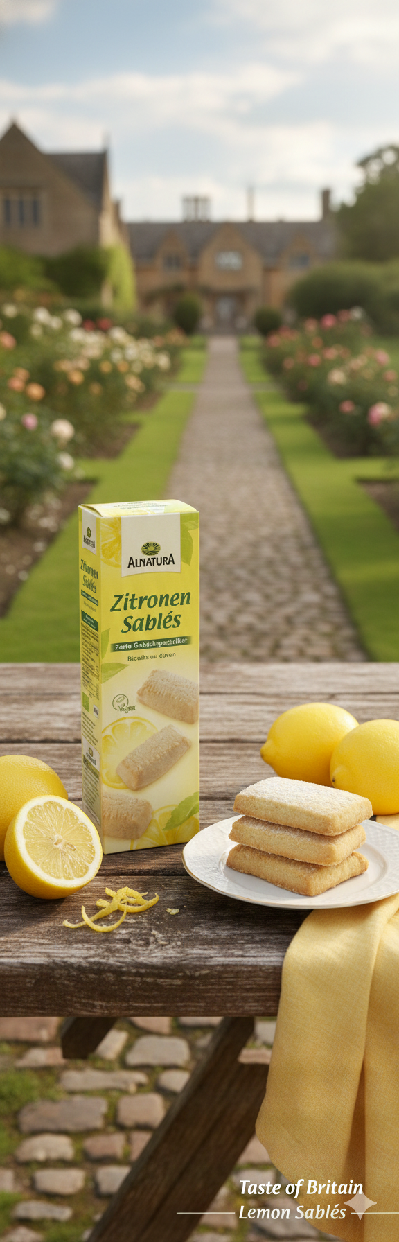 Alnatura Zitronen Sablés 檸檬奶油酥鬆餅乾 110g （檸檬英國沙布列餅乾）