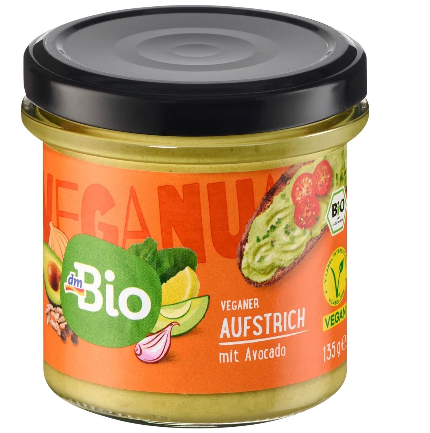 dmBio 酪梨蔬菜醬，135克 （含五辛）