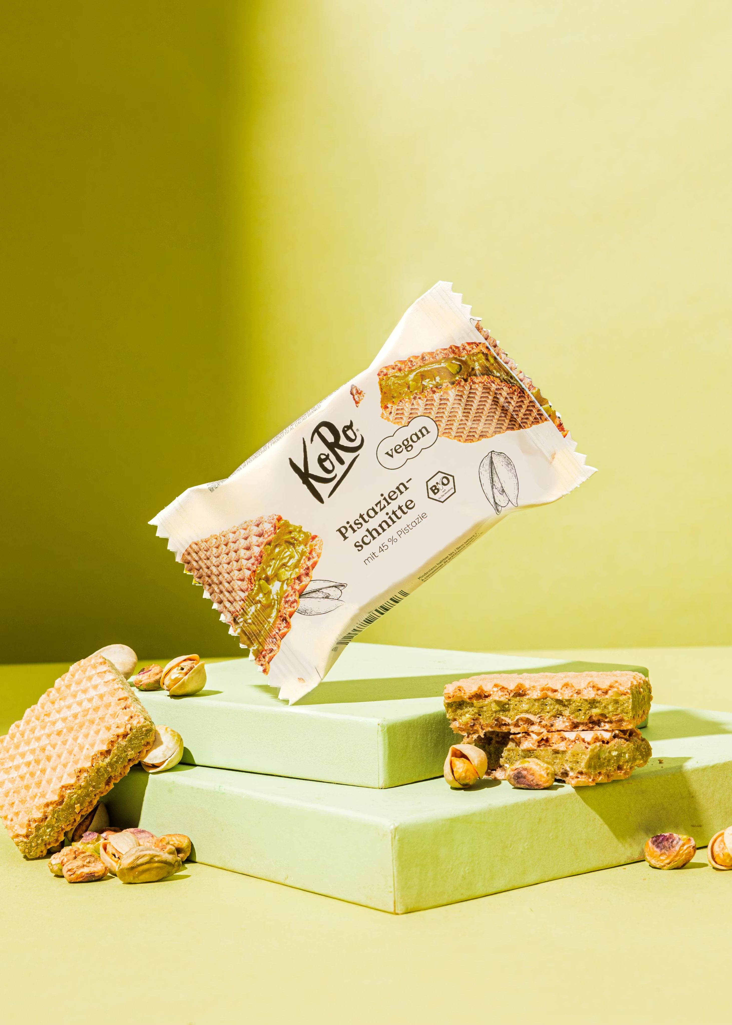 KoRo開心果餅乾  開心果含量45%，22公克