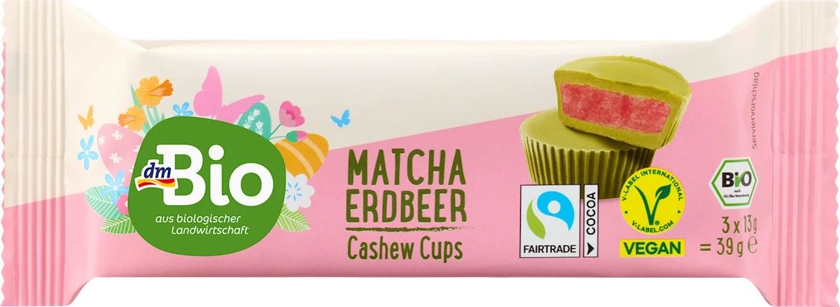 腰果抹茶草莓塔巧克力，39克---復活節限定