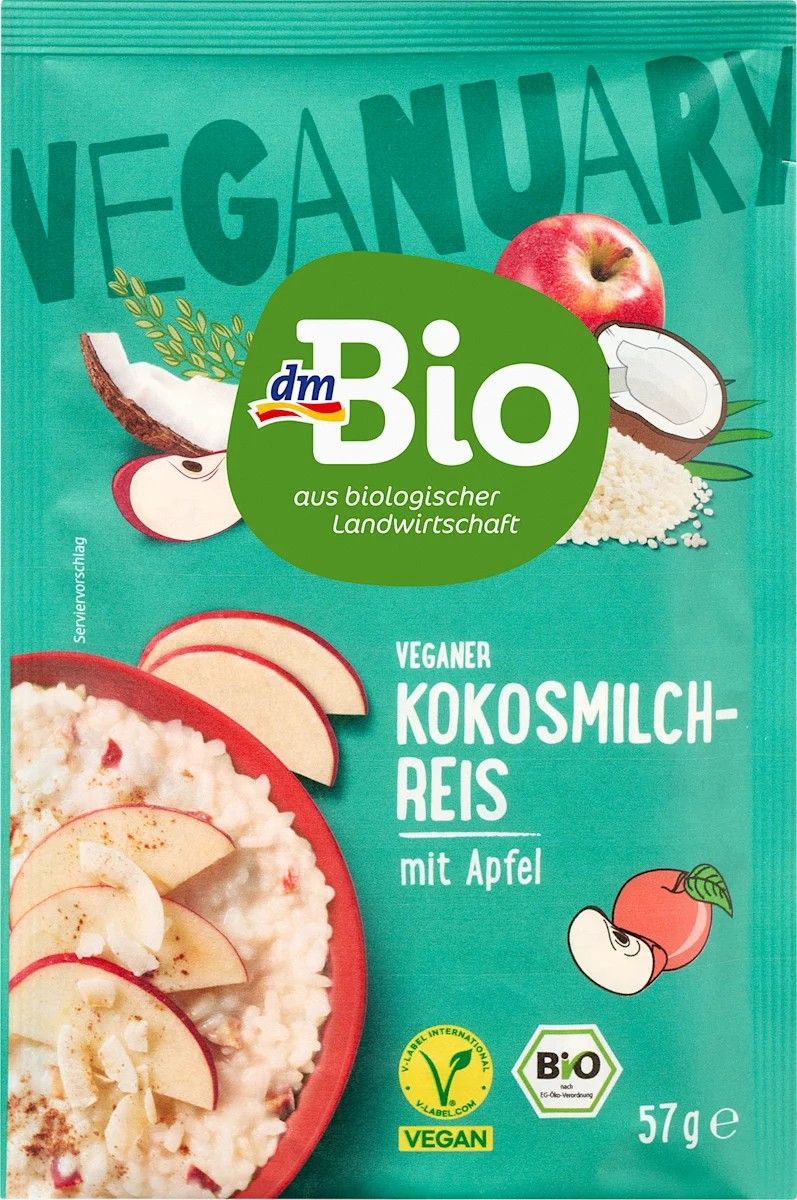 dmBio  椰子蘋果米布丁，57克 無麩 限量9