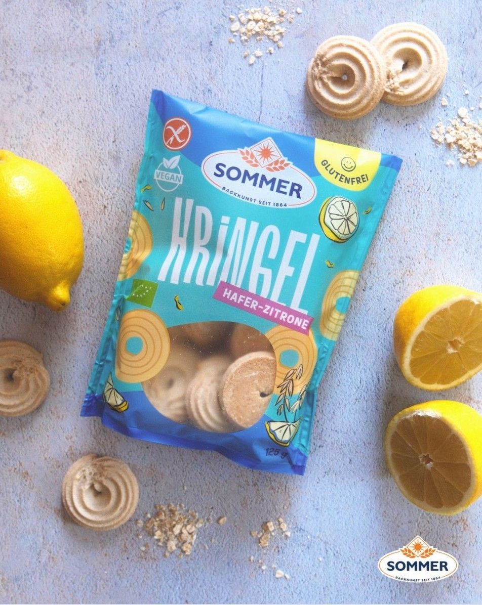 『無麩質』Sommer 有機燕麥檸檬圈 125g
