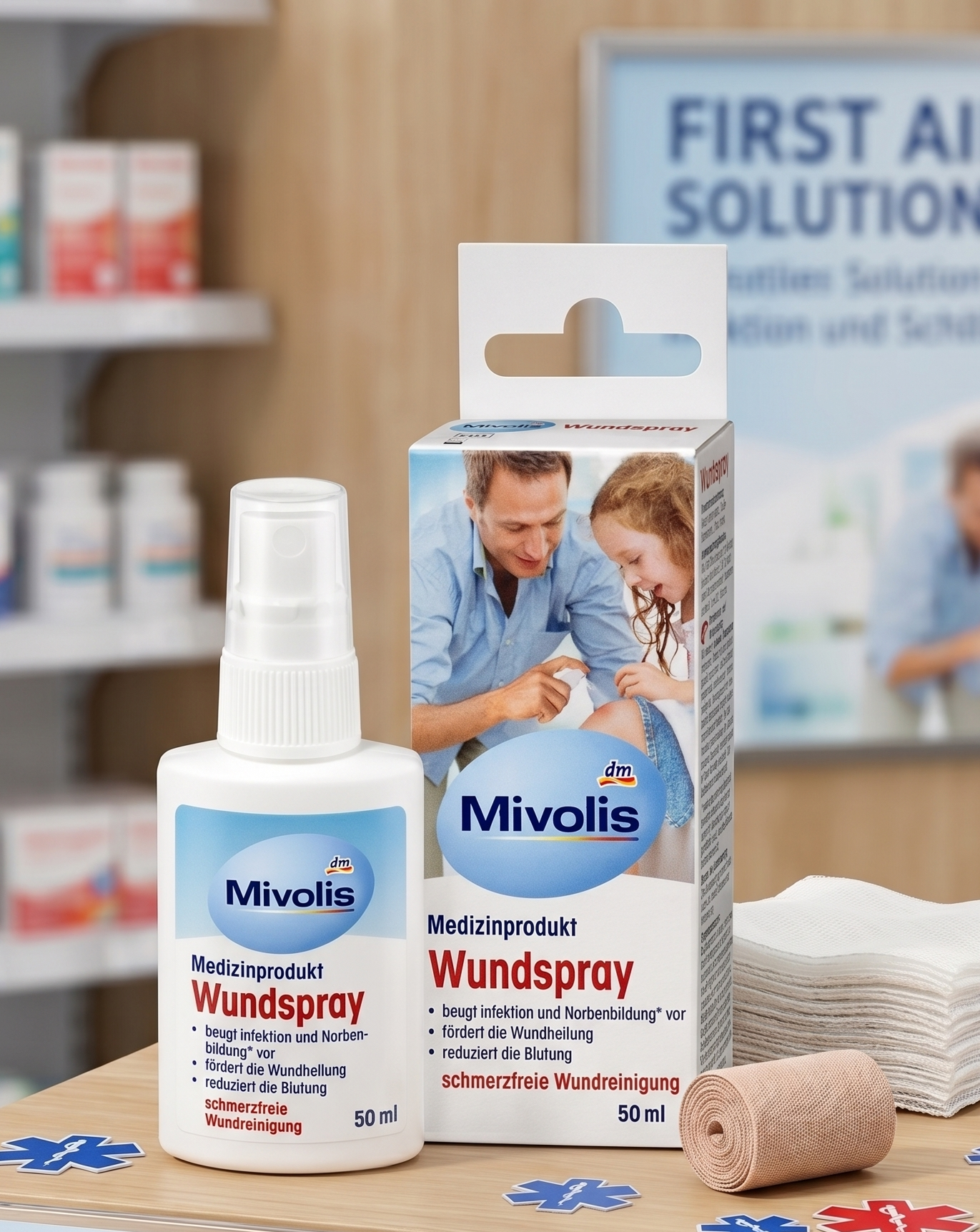 Mivolis 傷口舒緩噴霧，50 毫升