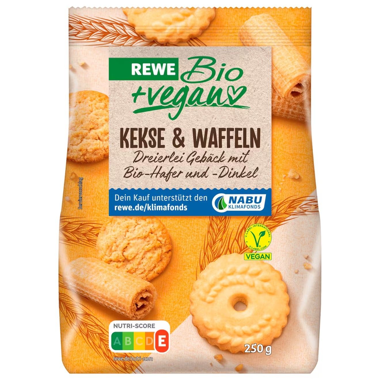 🌾德國 REWE 純素餅乾三重奏🥨🍪 250g （內含捲心酥，乃蘇餅乾，麥香餅乾）