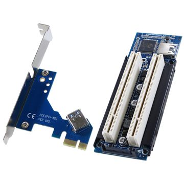 伽利略 PCI-E 轉 PCI 2 埠 擴充卡 （PEI02A）