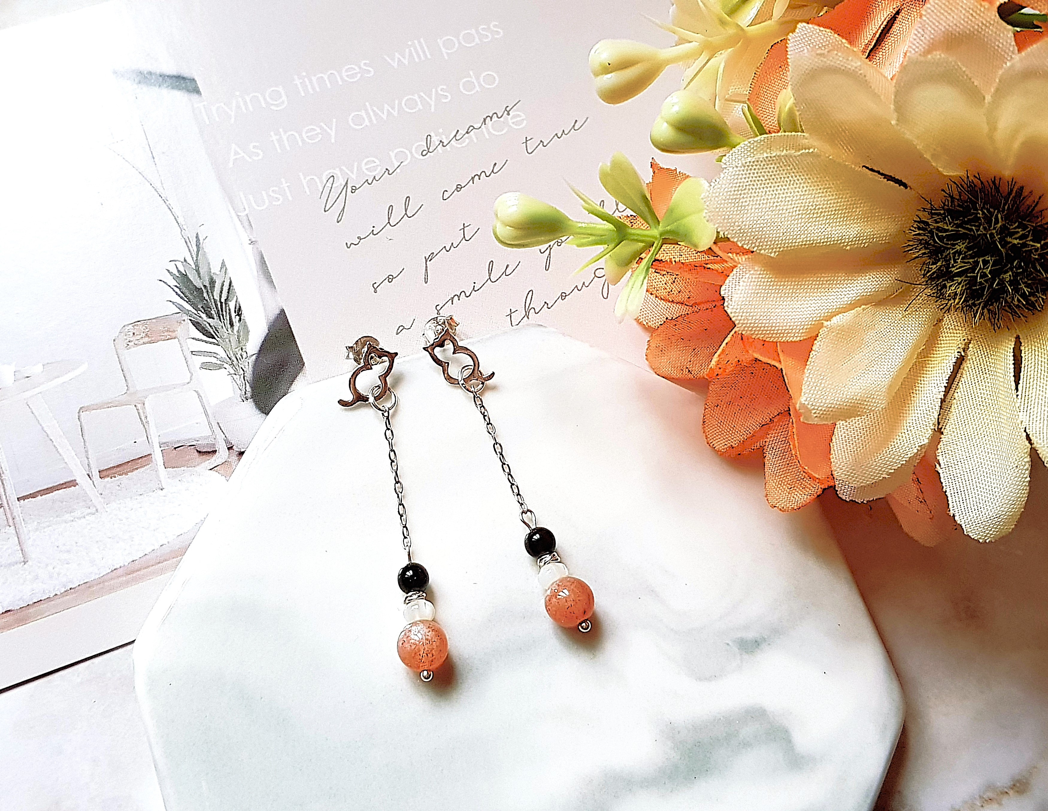 2/22貓之日-三花貓設計款耳釘耳環