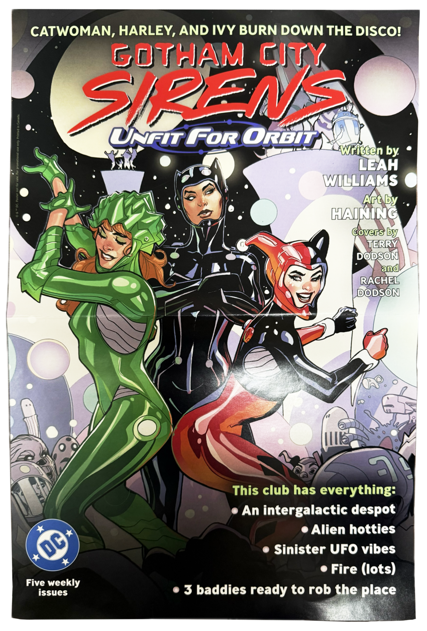 Gotham City Sirens: Unfit For Orbit 限量宣傳海報