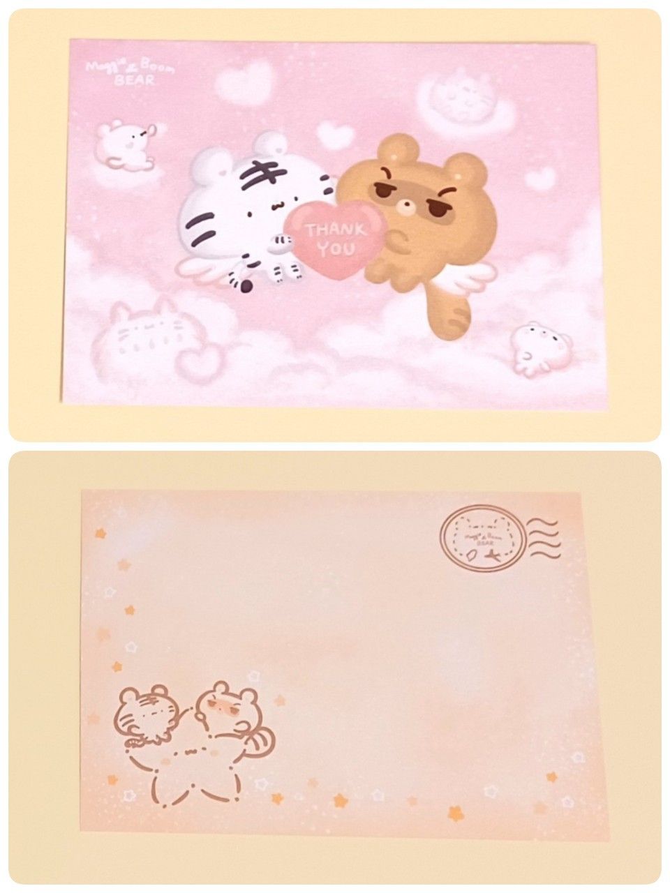 萬用滿版明信片粉紅雲朵