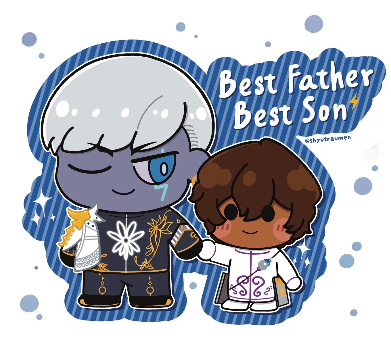 【FGO】 因陀羅 ＆阿周那貼紙