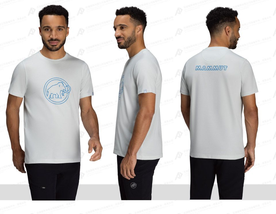 長毛象 男款 QD Logo Print T-Shirt AF 快乾LOGO短袖T恤