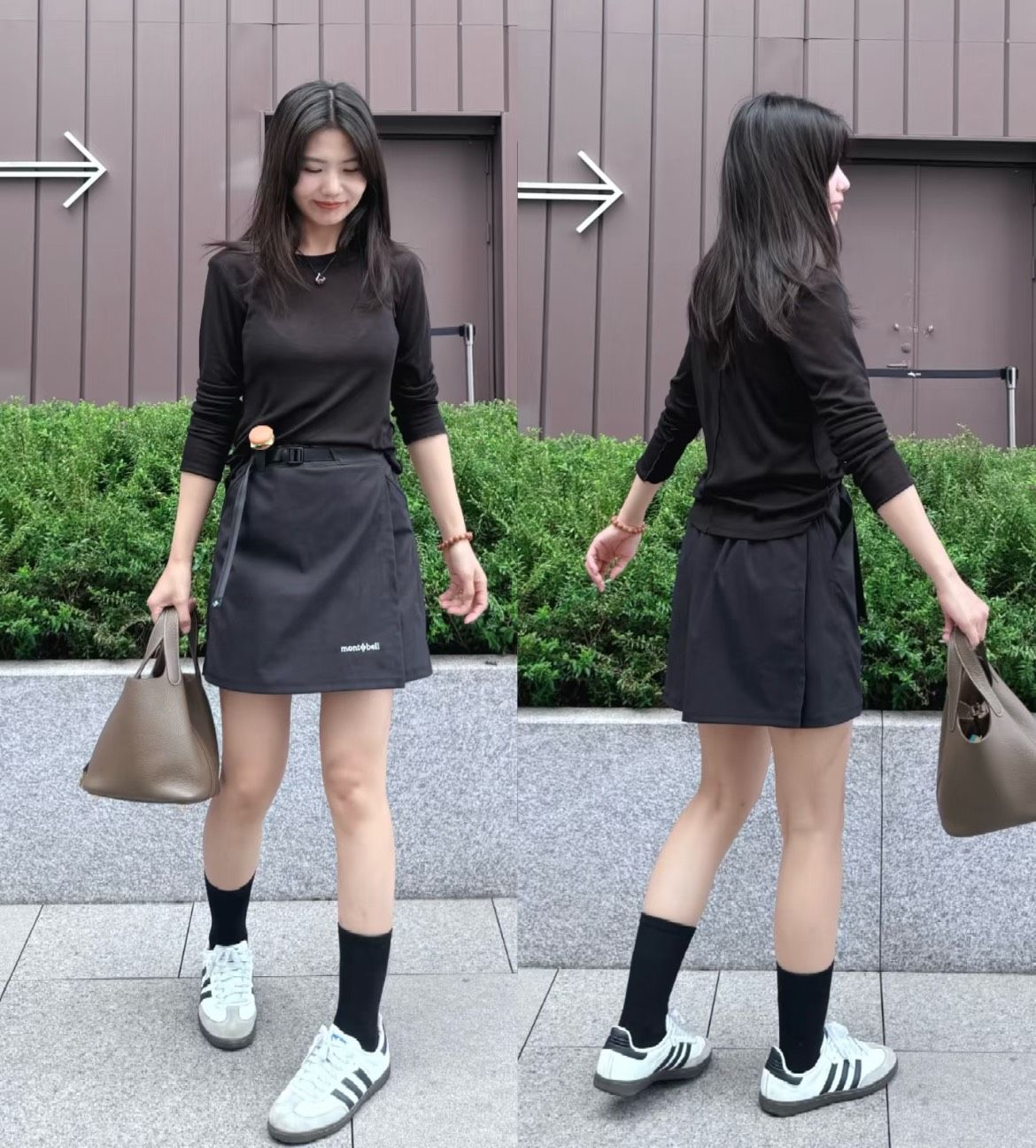 日本mont bell 女款 STRETCH OD WRAP SHORTS 山系褲裙