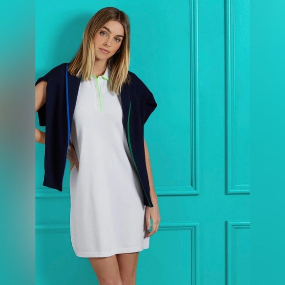 美國 G/FORE FULLY FASHIONED COTTON PIQUÉ POLO 連身裙