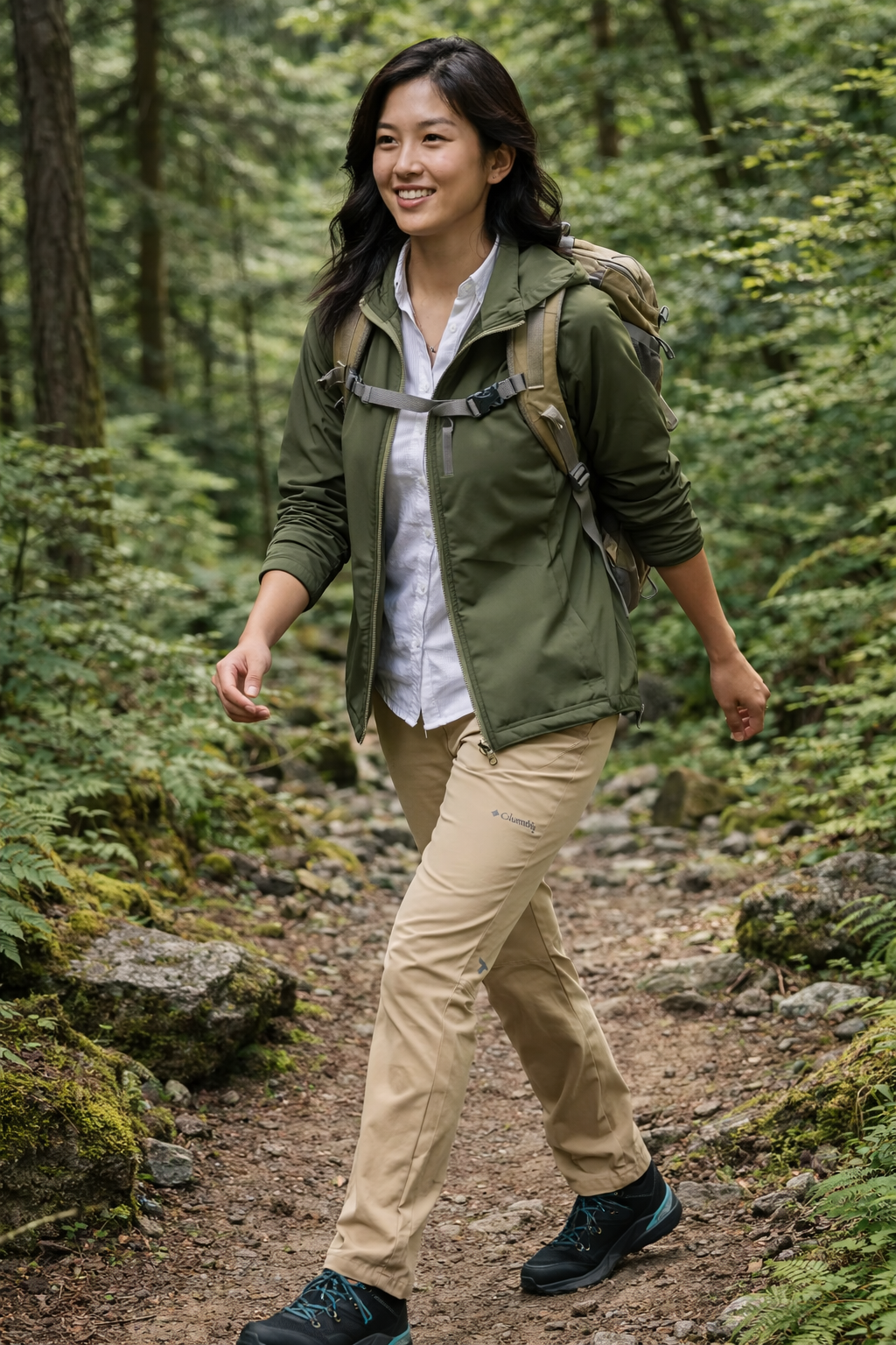 Columbia哥倫比亞 女款-鈦UPF50超防曬防潑長褲 - Summit Valley™ Pant