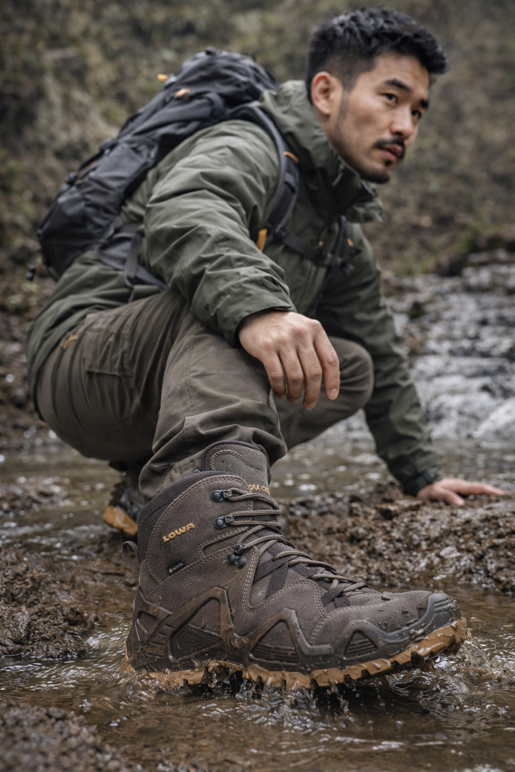 LOWA 男款 ZEPHYR GTX MID 中筒多功能軍用鞋