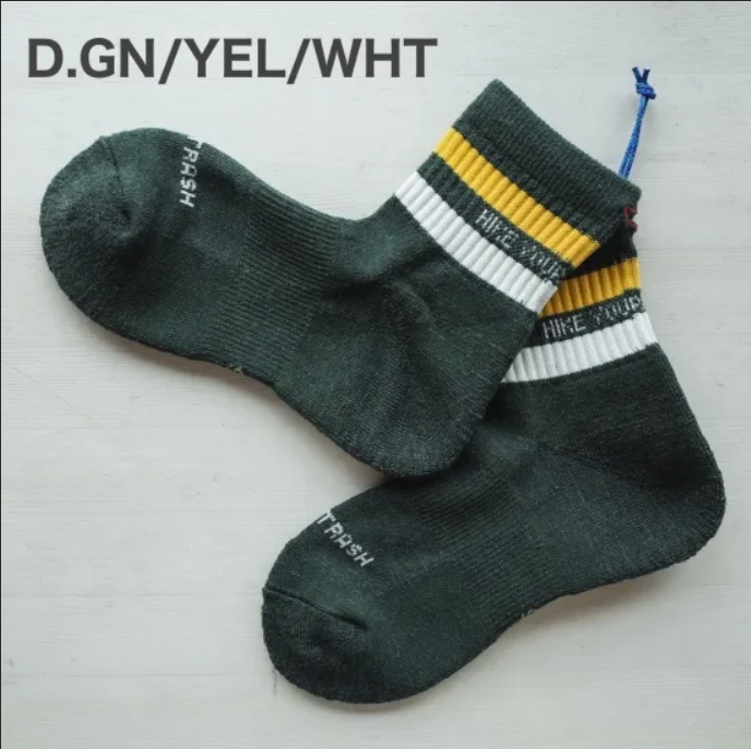 日本HIKER TRASH |H.Y.O.H ”HIKE TREK MID” 登山 健行 羊毛襪 日本製