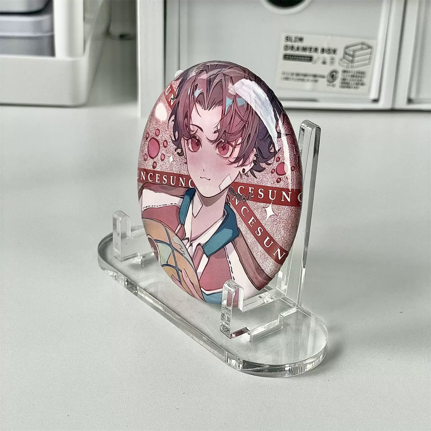 徽章卡磚卡套谷美壓克力展示架