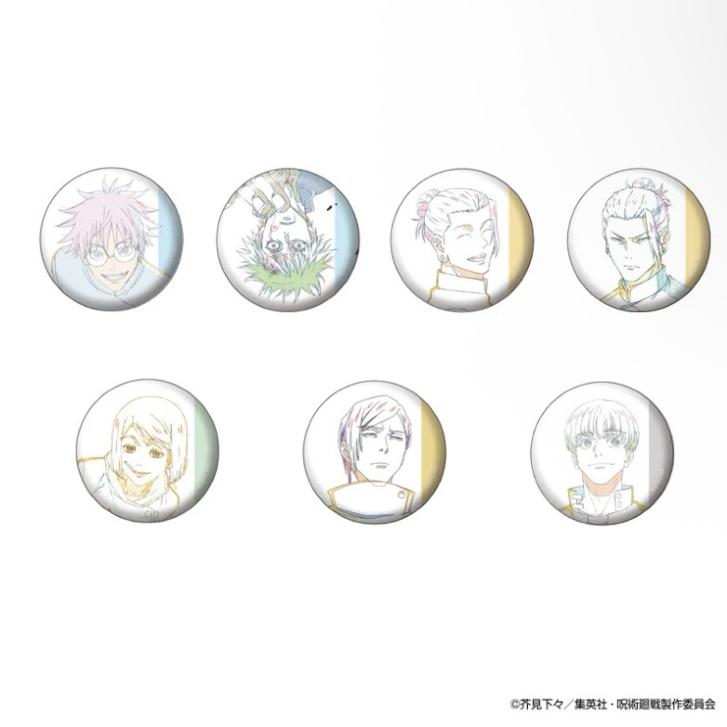 『咒術迴戰展』【懐玉・玉折】原畫徽章盲抽（全七種）