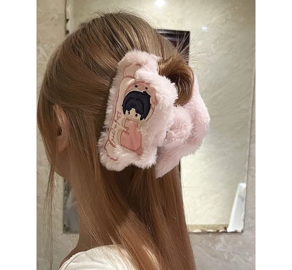 「補運」深空毛絨髮夾