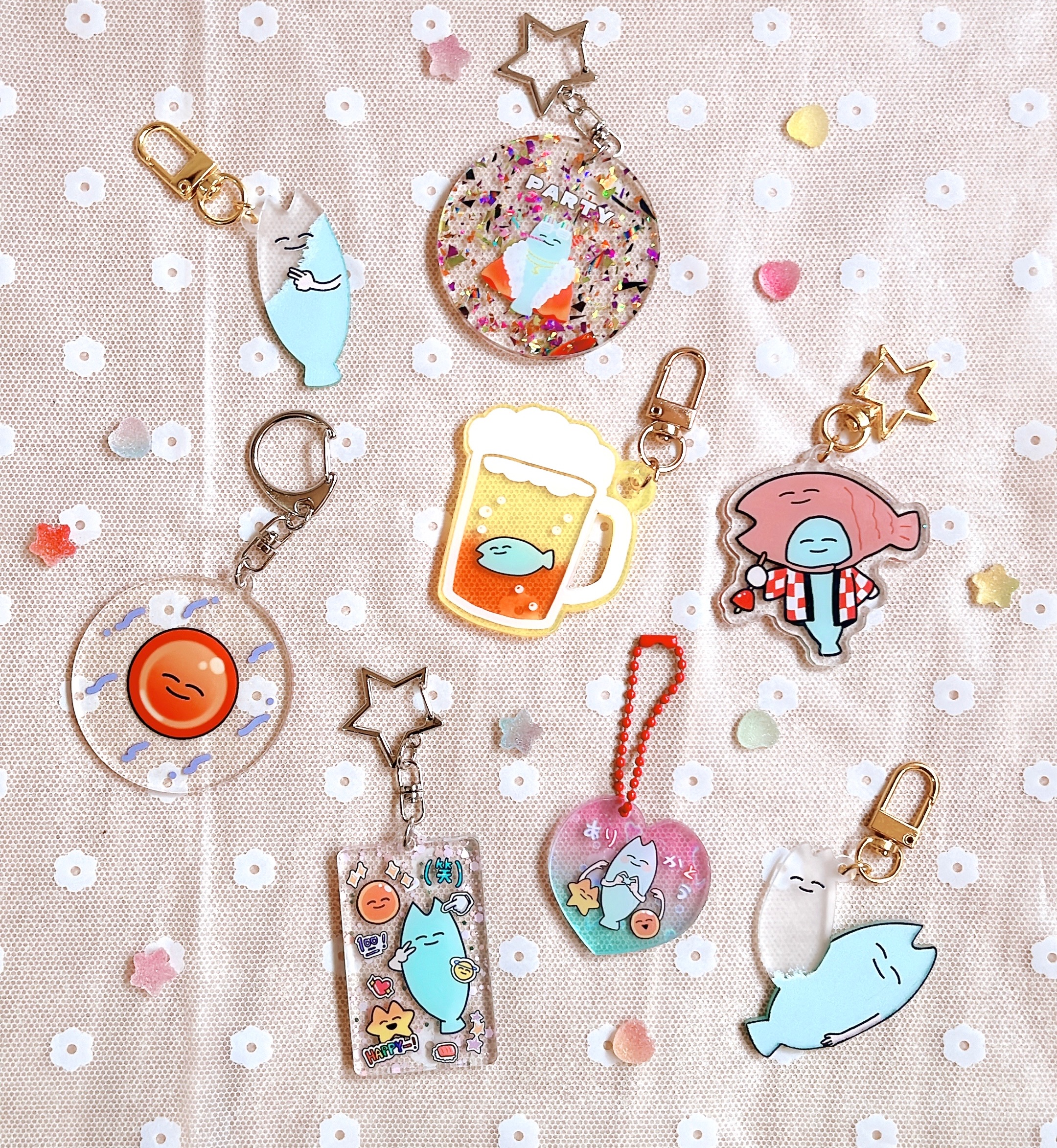 【原創】【笑魚】壓克力吊飾