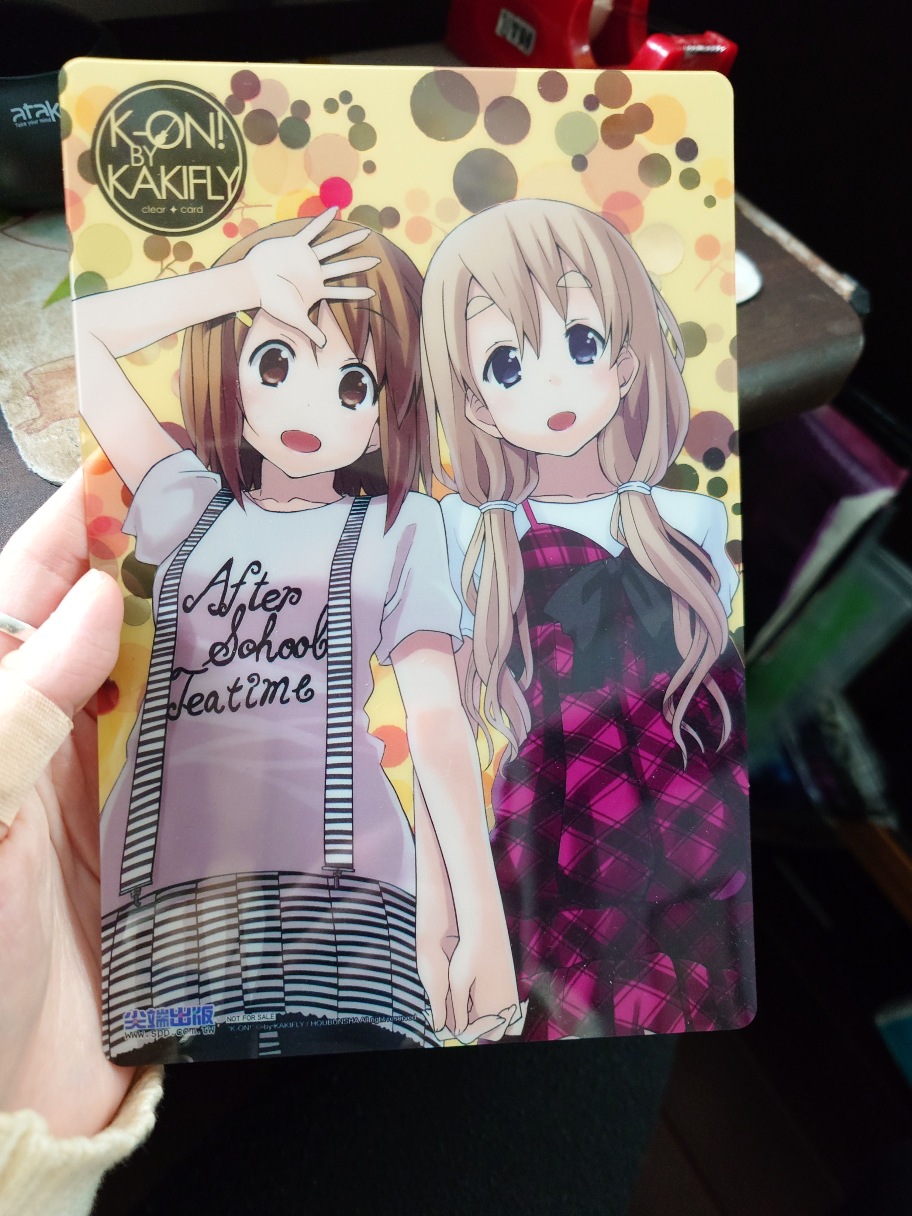 （贈物）K-ON!-漫畫特典透卡-唯＆紬