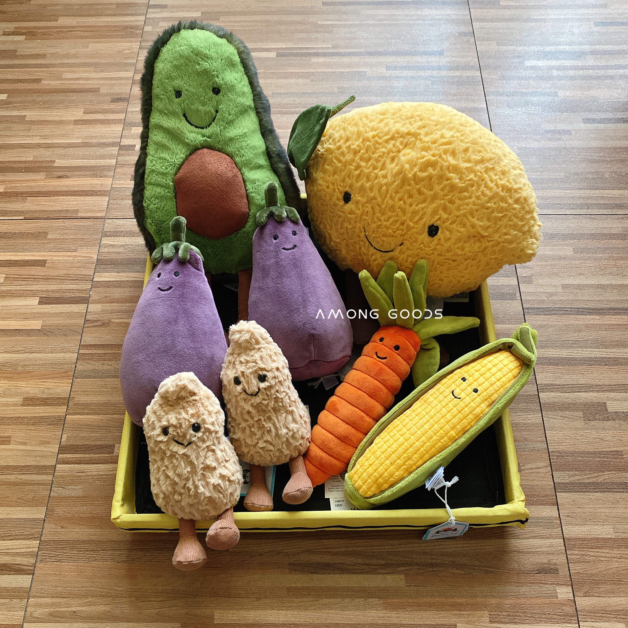 🔥現貨🔥AG選物 ➰英國代購 JELLYCAT 正品 活潑 蔬菜系列 茄子 胡蘿蔔 安撫 玩偶 生日禮物