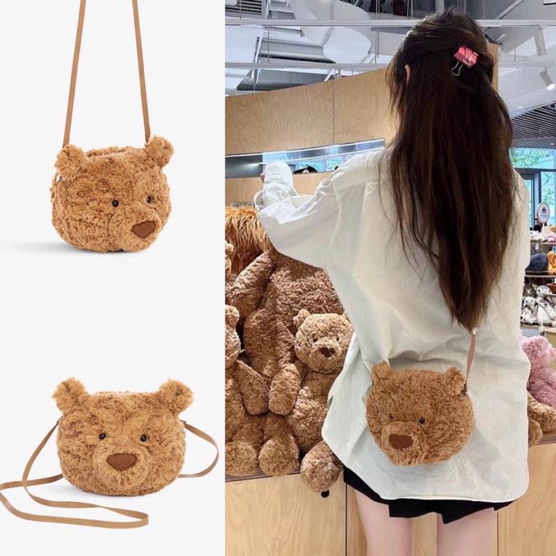 🔥最後現貨🔥AG選物 ➰英國代購 JELLYCAT 正品 Bartholomew巴塞羅那熊頭包 趙露思同款 小紅書