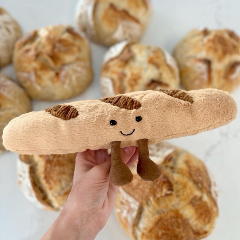 🌺AG選物 ➰英國代購 JELLYCAT 有趣的 法國長棍麵包 療癒玩偶Baguette soft toy
