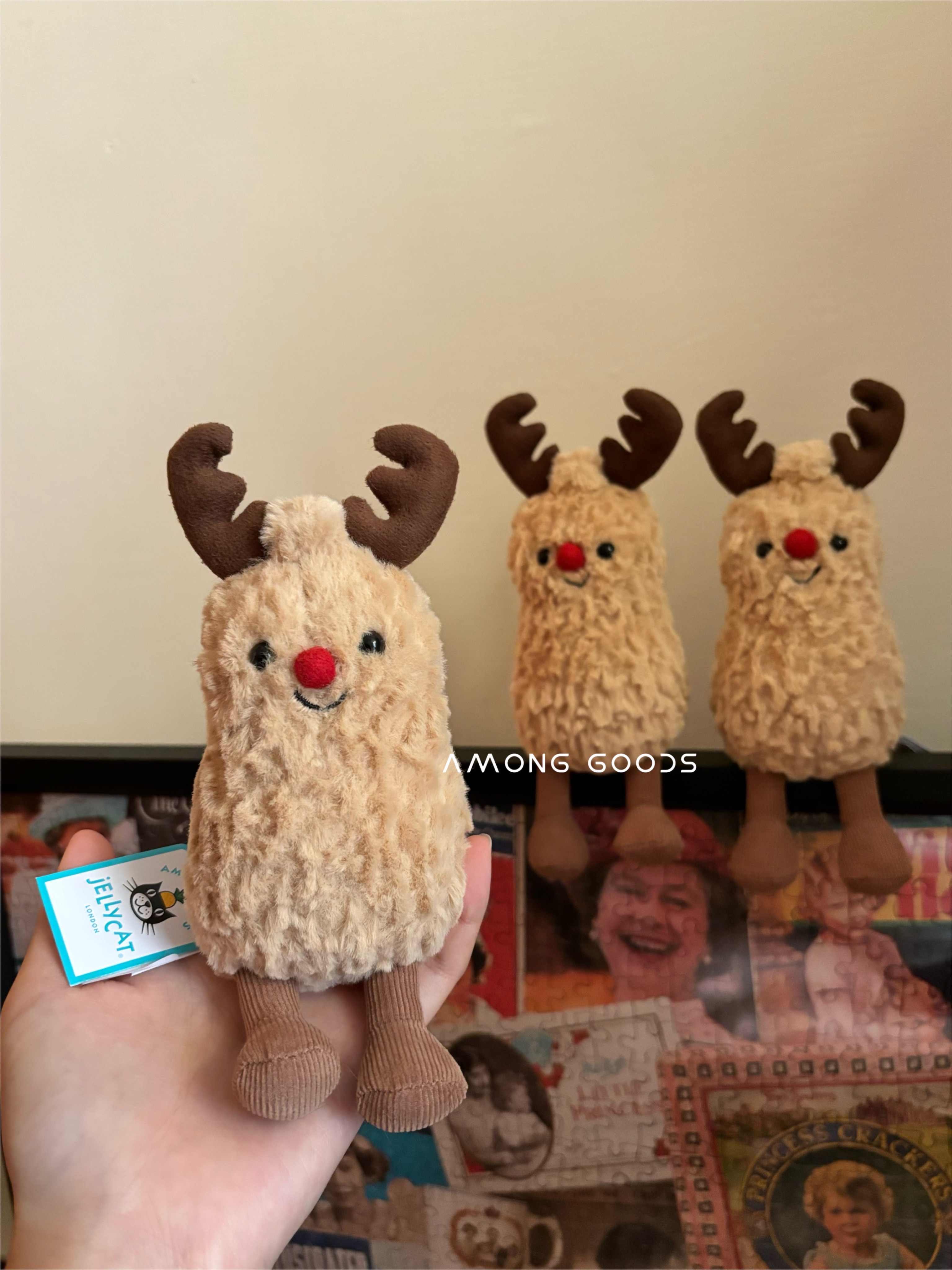 🔥現貨🔥AG選物 ➰英國代購 JELLYCAT 2024 聖誕系列 薑餅屋 拐杖糖 雪人