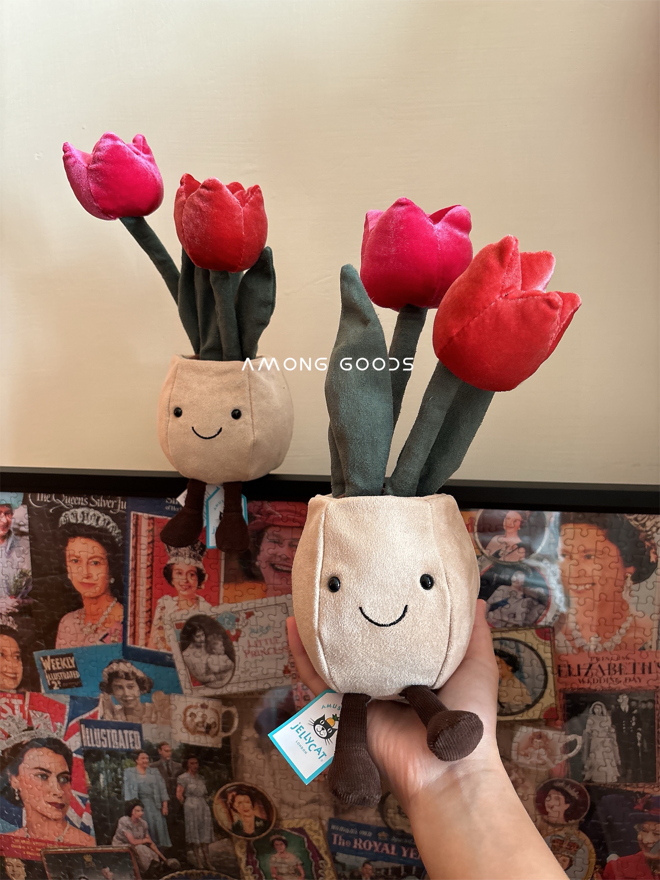 🔥現貨🔥AG選物➰英國代購 JELLYCAT 正品 新款 鬱金香 植物盆栽 玩偶Amuseable Tulip Po