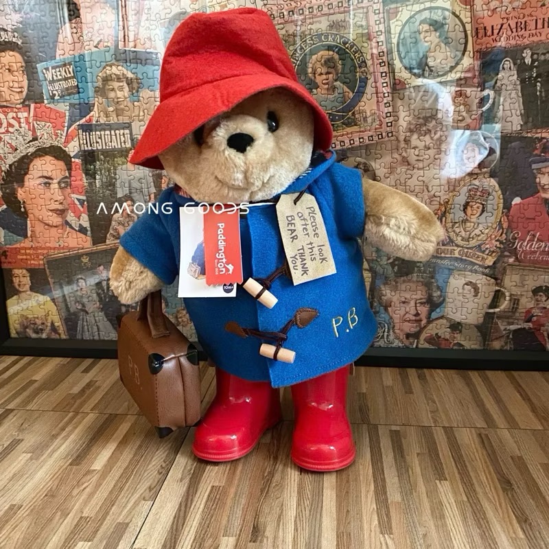 🔥現貨🔥AG選物➰帕丁頓熊 🐻Paddington Bear 經典 帕丁頓熊 穿靴子和手提箱 經典款 實拍照 毛絨
