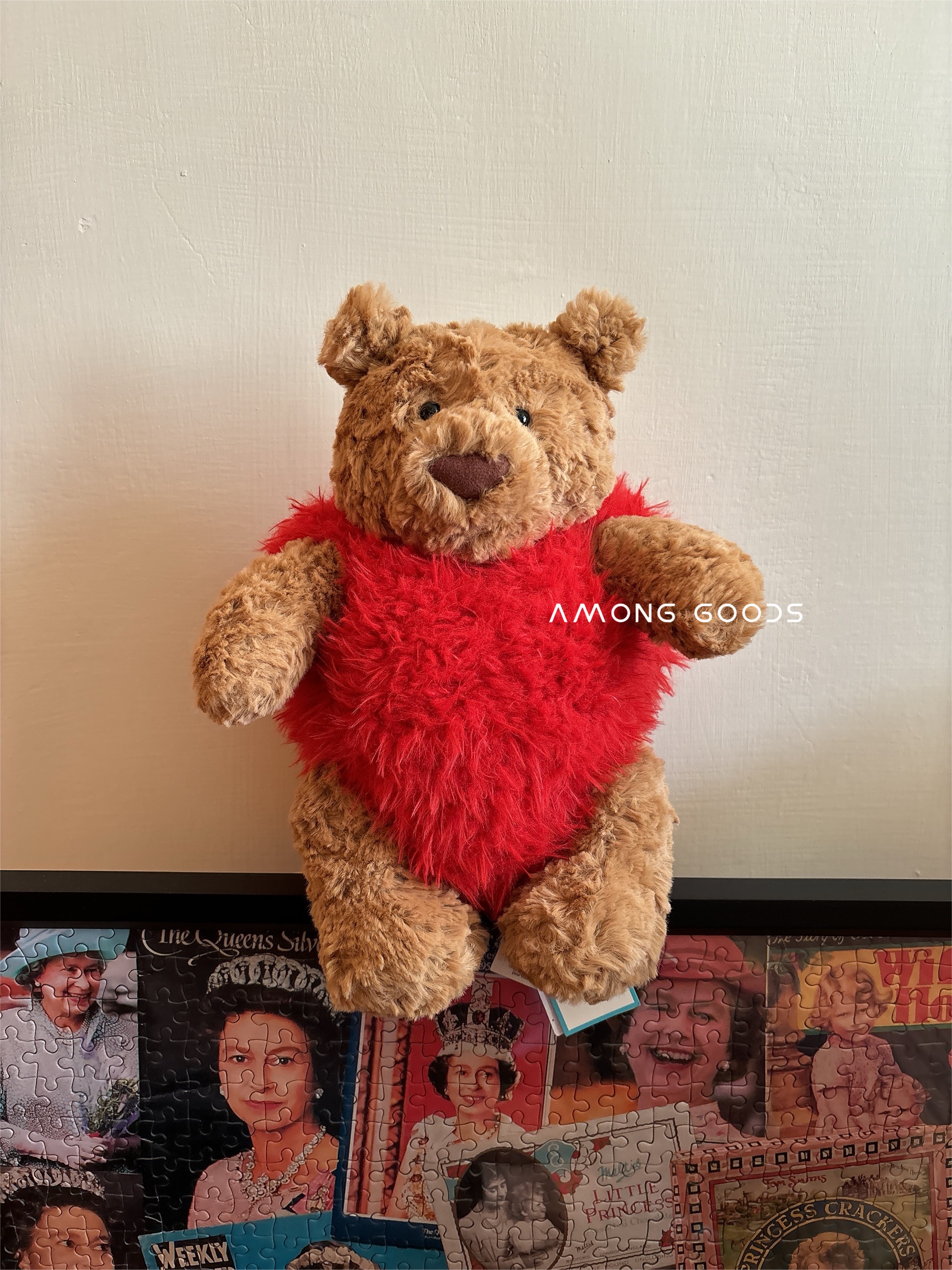 🔥現貨🔥AG選物 ➰英國代購 JELLYCAT 情人節 愛心巴賽羅熊 愛心鎖扣 Bartholomew Bear ‘