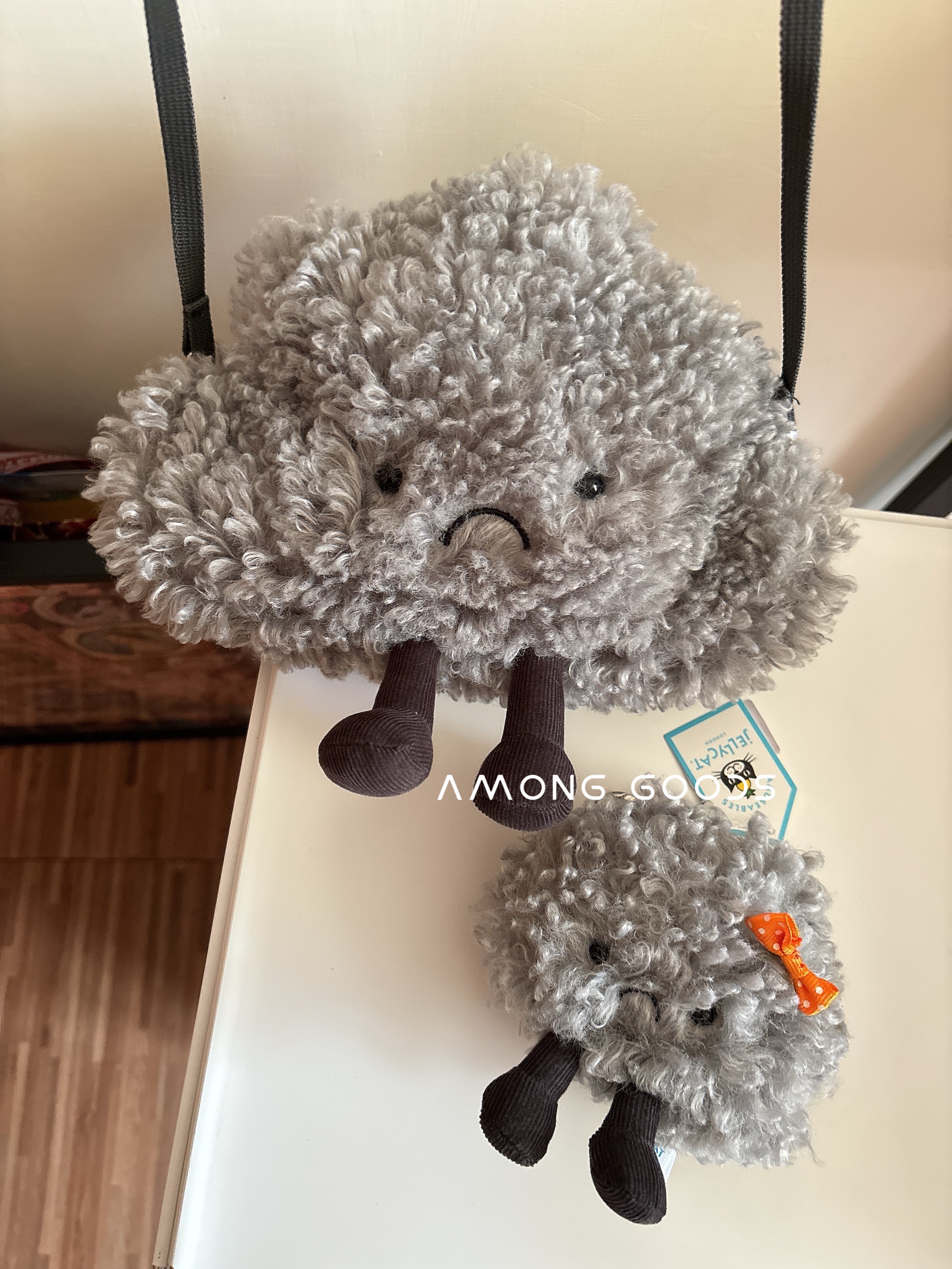 🔥現貨🔥Jellycat  正品 新款 烏雲包 吊飾 Amuseables Storm Cloud Soft Bag
