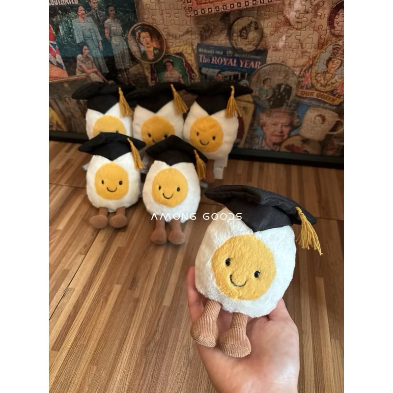 🔥現貨🔥AG選物➰英國代購  Jellycat畢業水煮蛋 畢業禮物 14cm