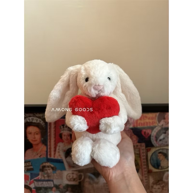 🔥最後現貨🔥Jellycat 愛心邦尼兔 情人節 Bashful Bunny with Heart Little