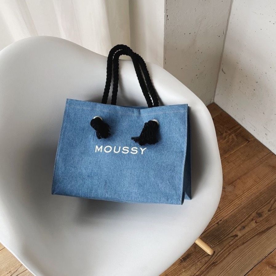 《預購/不併單》  日牌 Moussy 店鋪限定款 定番丹寧托特包