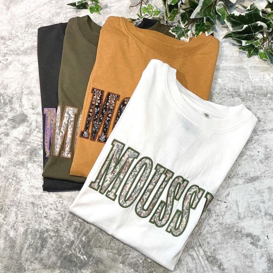 《現貨》日牌 Moussy 寬鬆感 花柄LOGO短tee