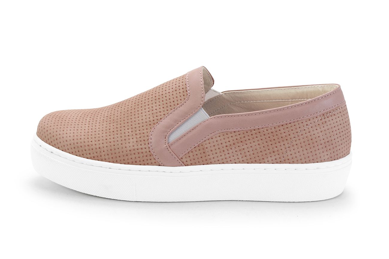 【富發牌】日系素色便鞋-牛仔藍、粉