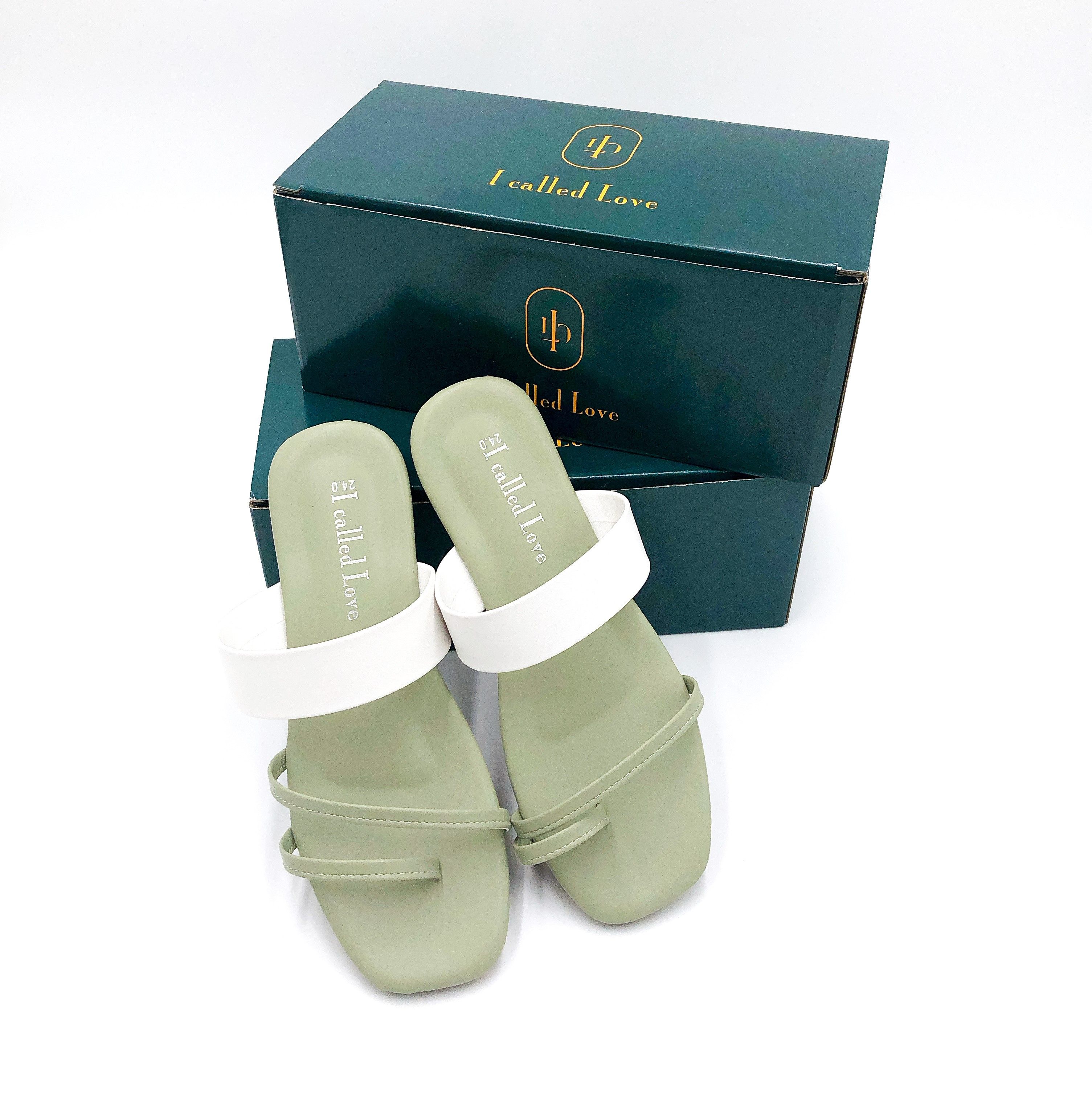 【I called Love】2021春夏新款現貨 不對稱設計拖鞋女鞋 涼鞋拖鞋 知性仙女 FC002